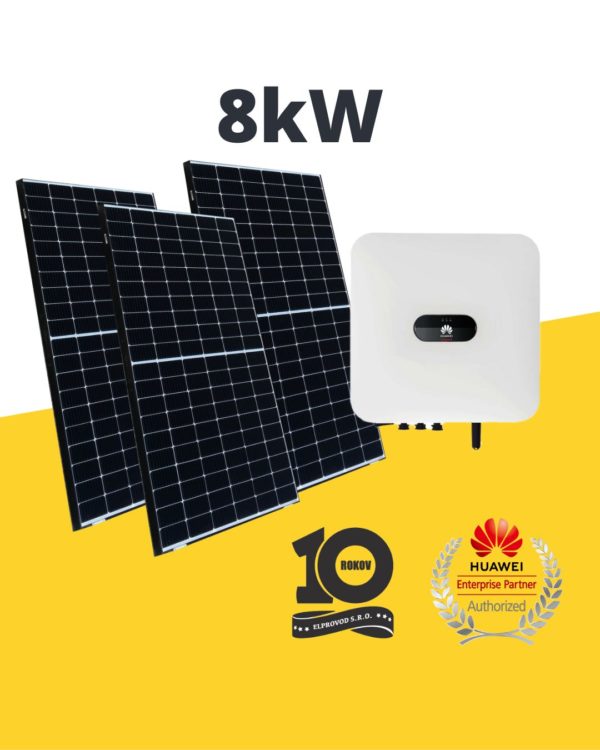 8kW solárny systém, fotovoltická elektráreň
