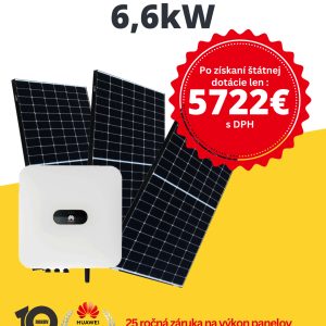 6,6 kW solárny systém na kľúč